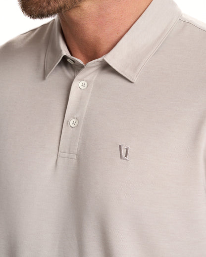 Knit Twill Polo Men's Beachsand Heather Golf Polo | Vuori sale - US 2224