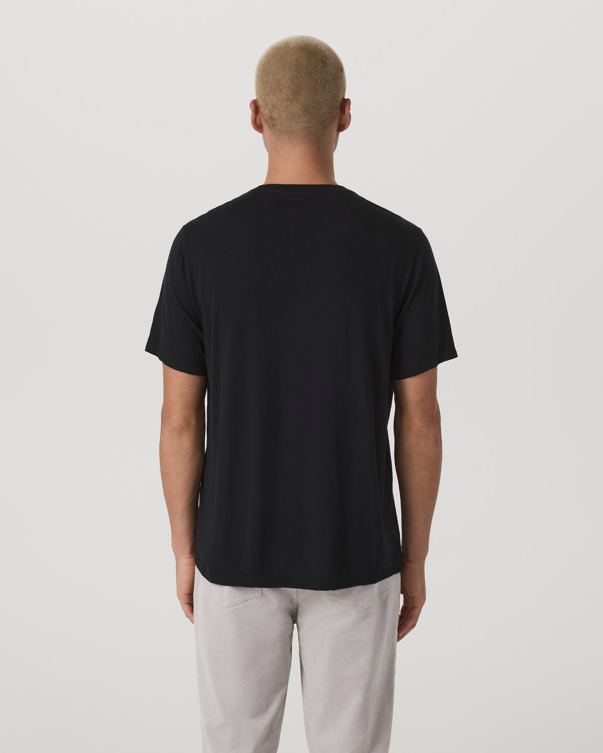 Short Sleeve Merino Wool Tee Men's Black Knit Shirt | Vuori discount - US 2910