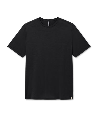 Short Sleeve Merino Wool Tee Men's Black Knit Shirt | Vuori discount - US 2910