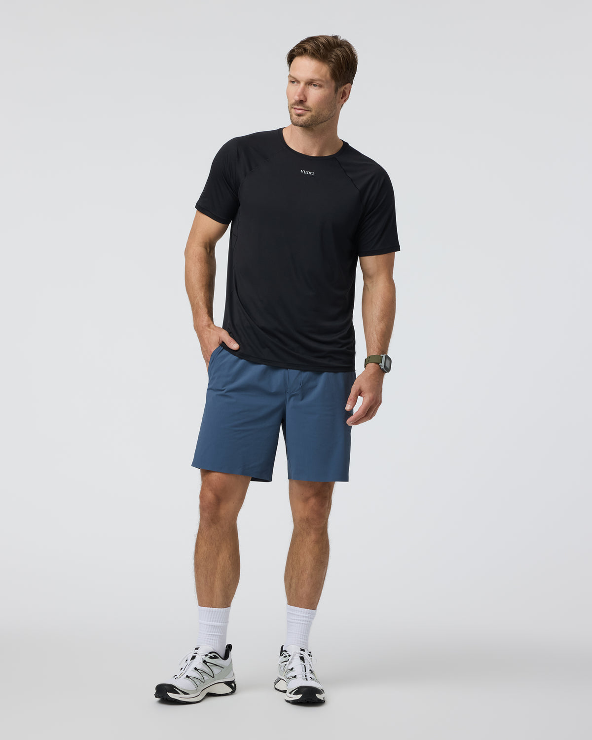 Short Sleeve Precept Tech Tee Black | Vuori outlet - US 4429