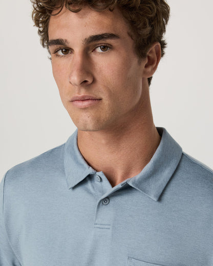 Men's Short Sleeve Ponto Performance Polo Flint Heather | Vuori shop - US 6658