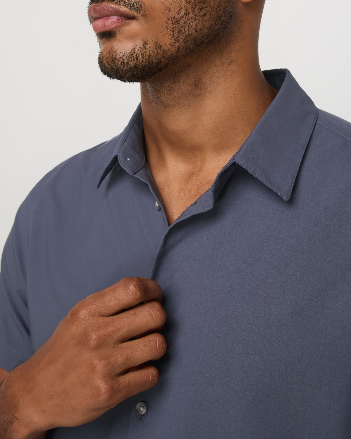 Short Sleeve Manhattan Button Down Men's Azure Shirt | Vuori for sale - US 6600