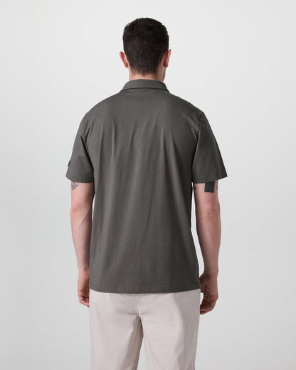Short Sleeve Feather Polo Warm Grey | Vuori online - US 2819