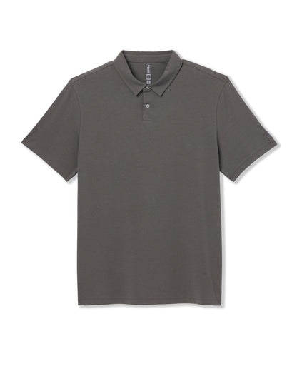 Short Sleeve Feather Polo Warm Grey | Vuori online - US 2819