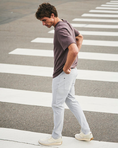 Men's Short Sleeve Heavyweight Cotton Tee Huckleberry | Vuori discount - US 6321