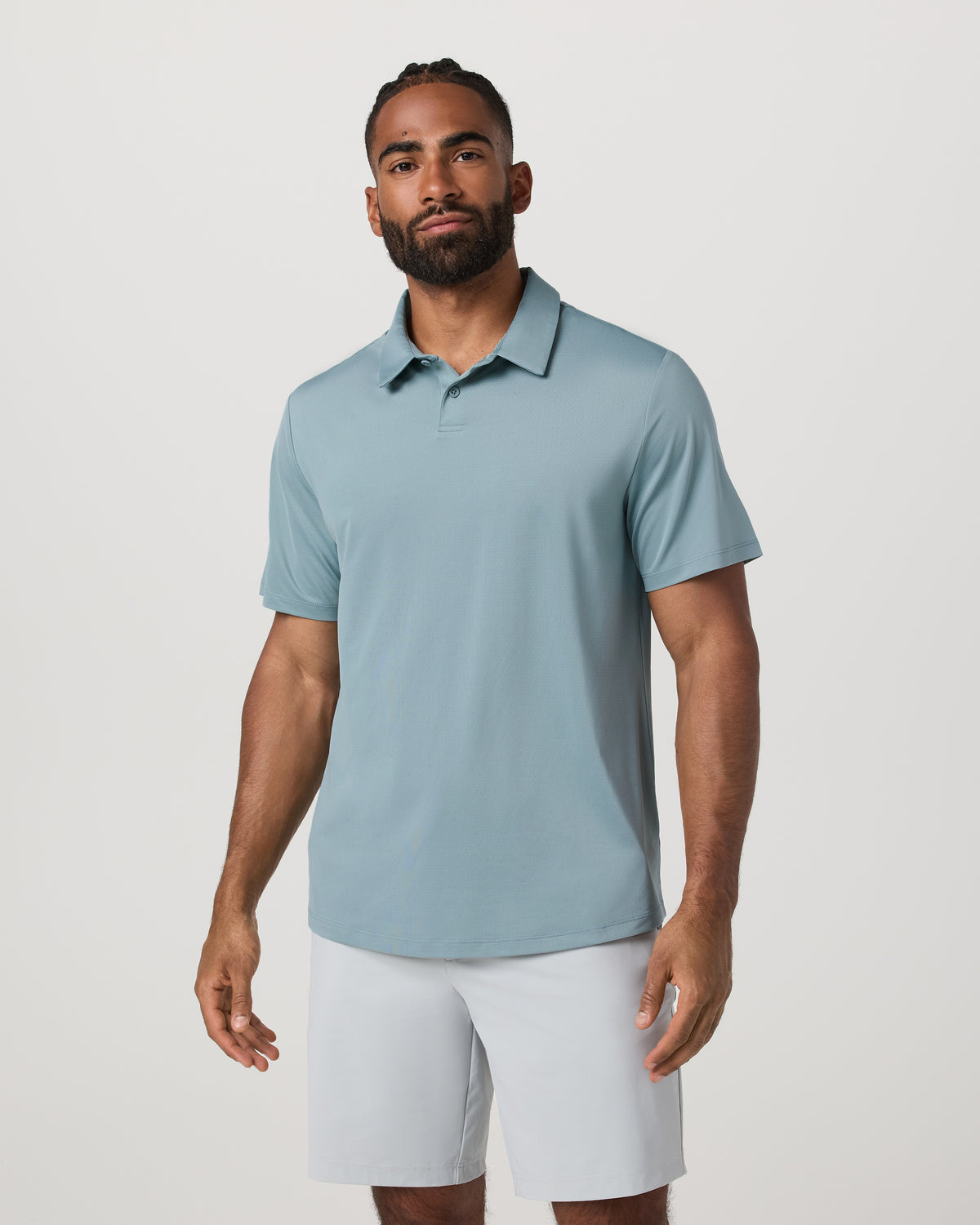 Short Sleeve Viewpoint Polo 2.0 Men's Mist Polo Shirt | Vuori sale - US 4694
