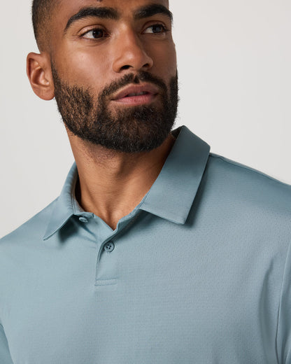 Short Sleeve Viewpoint Polo 2.0 Men's Mist Polo Shirt | Vuori sale - US 4694