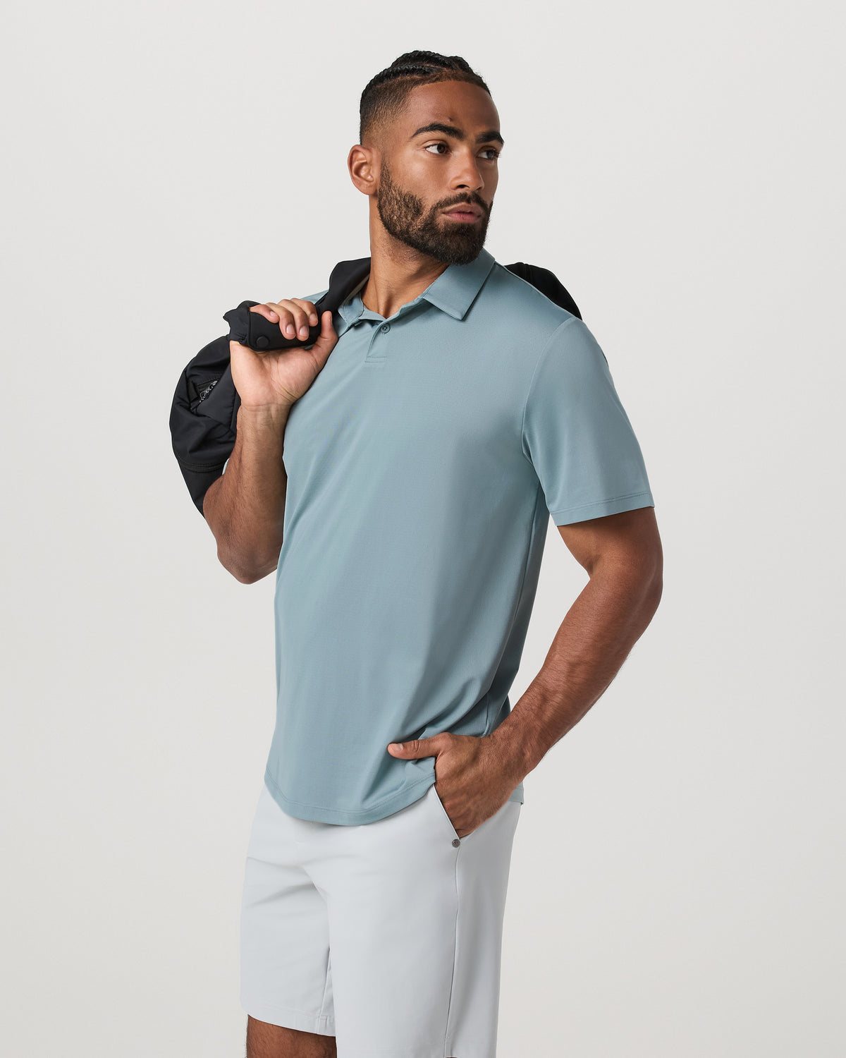 Short Sleeve Viewpoint Polo 2.0 Men's Mist Polo Shirt | Vuori sale - US 4694