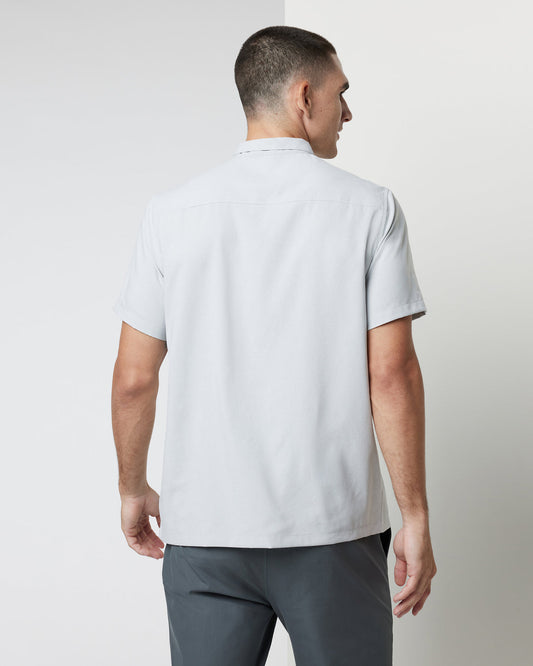 Seaport Button Down Men's Sky Grey Short-Sleeve | Vuori onsale - US 2041