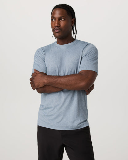 Short Sleeve Everyday Tee Men's Sea Glass Heather Tee | Vuori for sale - US 8036