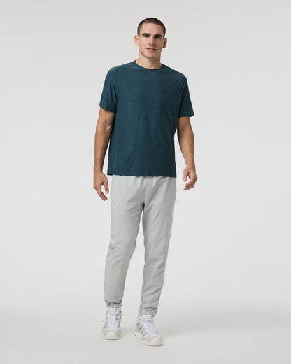 Short Sleeve Strato Pocket Tee - Relaxed Fit Light Deep Sea Heather | Vuori online - US 9299