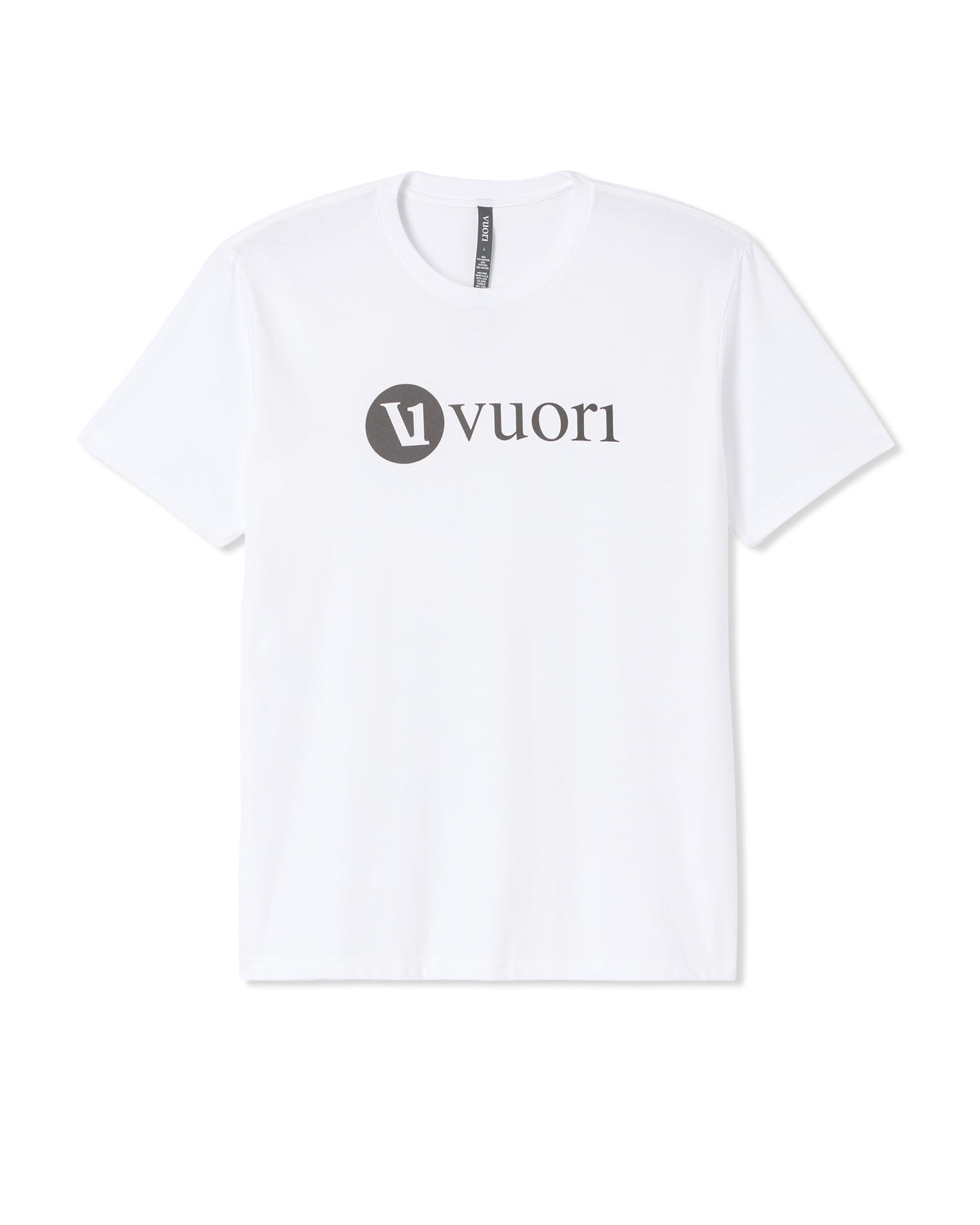 V1 Vuori Wordmark Logo Tee Men's White Logo T-Shirt | Vuori discount - US 3883