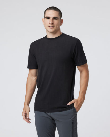 Weston Seamless Tee Men's Black Short Sleeve Tee | Vuori sale - US 5390