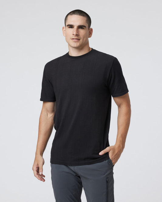 Weston Seamless Tee Men's Black Short Sleeve Tee | Vuori sale - US 5390