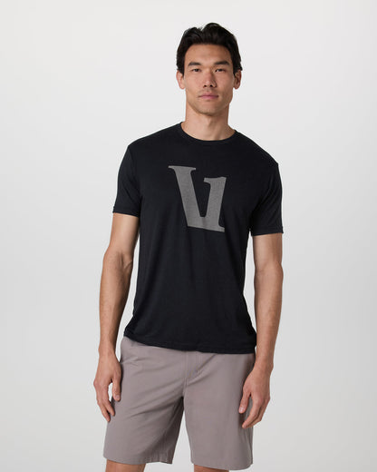 V1 Logo Tee Men's Black Graphic Tee | Vuori online - US 3244