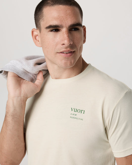 Vortex Tee Men's Natural Performance T-Shirt | Vuori discount - US 8975