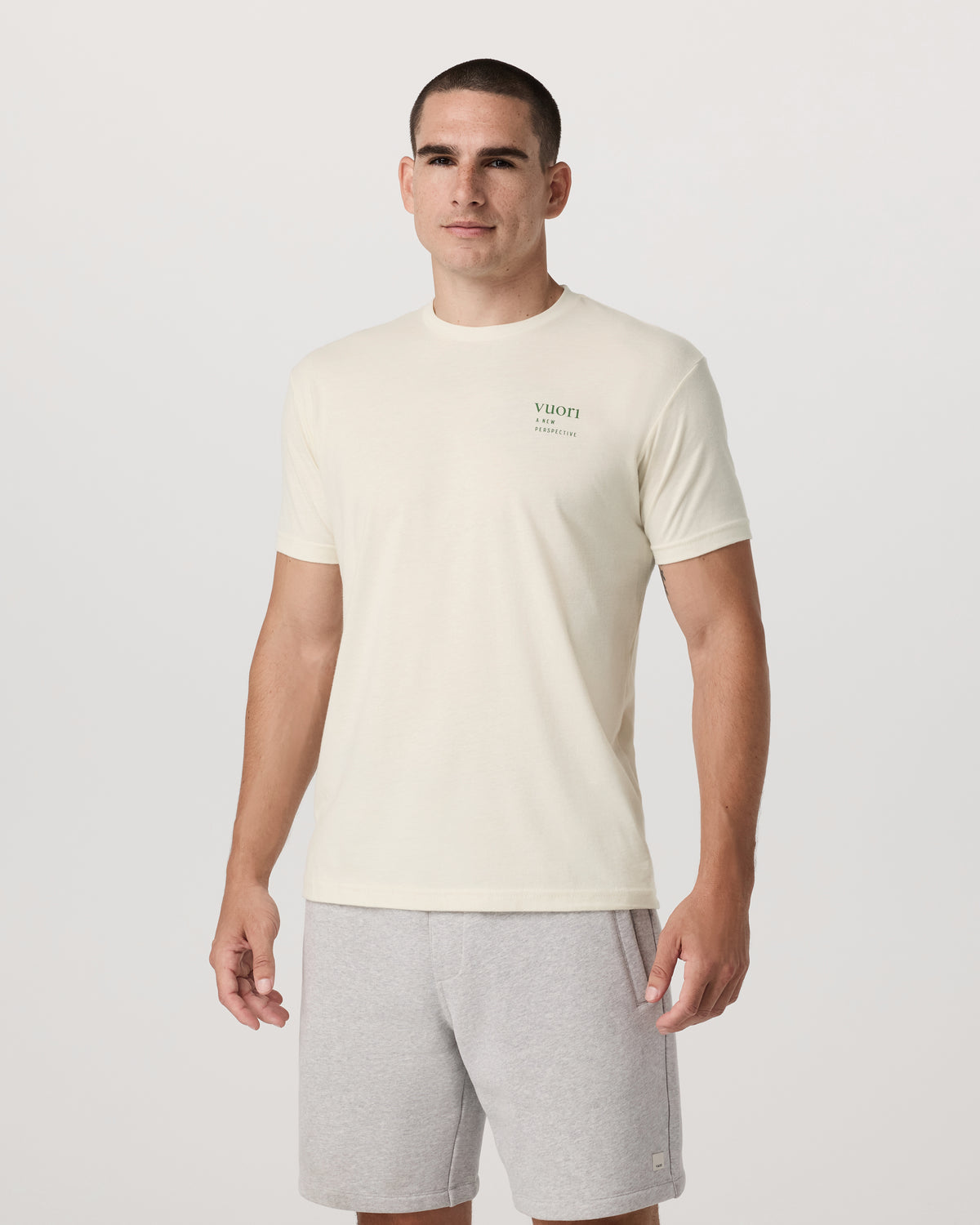 Vortex Tee Men's Natural Performance T-Shirt | Vuori discount - US 8975