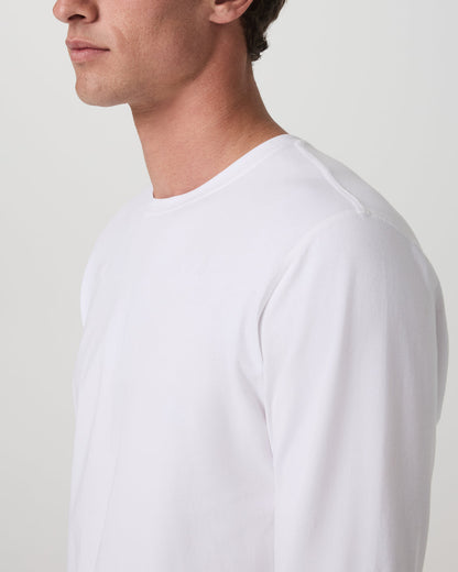 Long Sleeve Tuvalu Tee Men's Lightweight White Shirt | Vuori outlet - US 3060