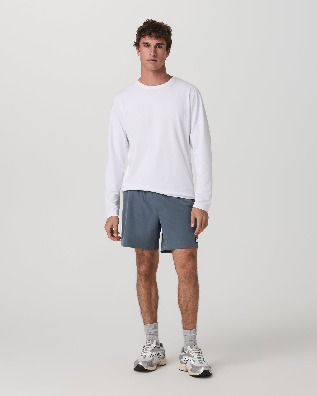 Long Sleeve Tuvalu Tee Men's Lightweight White Shirt | Vuori outlet - US 3060