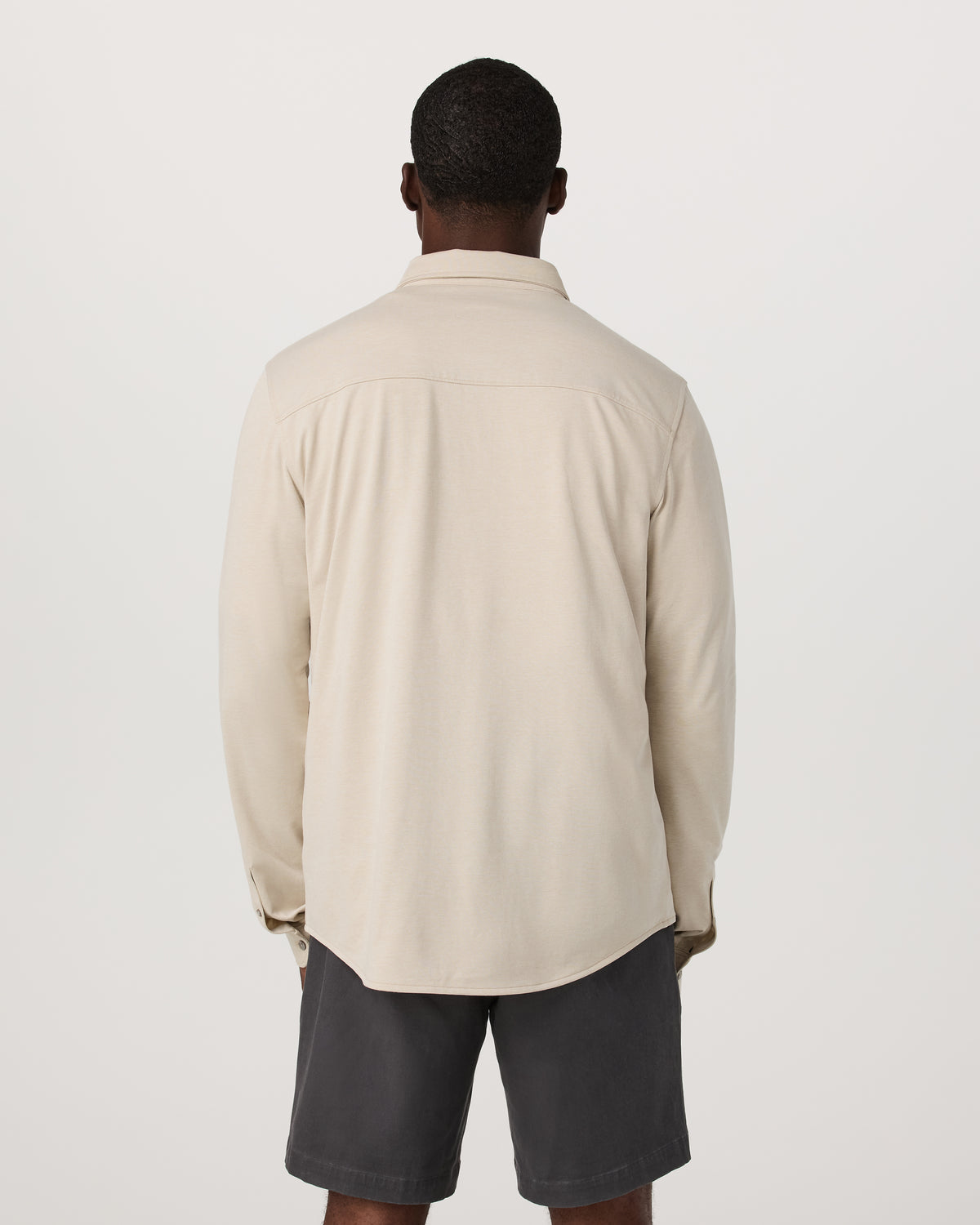 Long Sleeve Knit Oxford Button Down Men's Trench Shirt | Vuori shop - US 1186