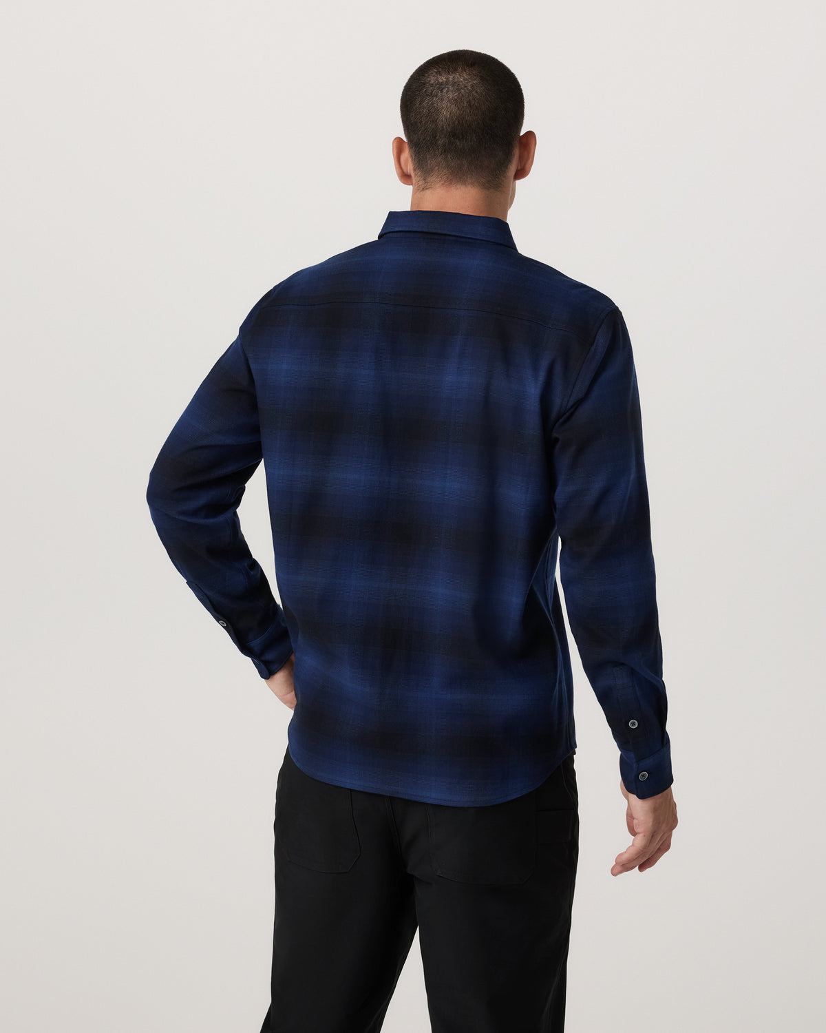 Long Sleeve Flannel Button Down Men's Blue Coast Shirt | Vuori sale - US 9190