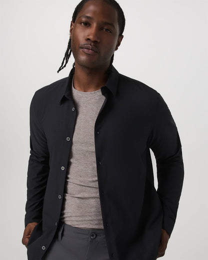 Long Sleeve Manhattan Button Down Men's Black Shirt | Vuori onsale - US 6019