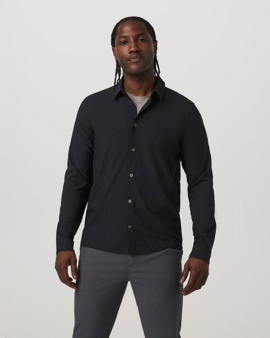 Long Sleeve Manhattan Button Down Men's Black Shirt | Vuori onsale - US 6019
