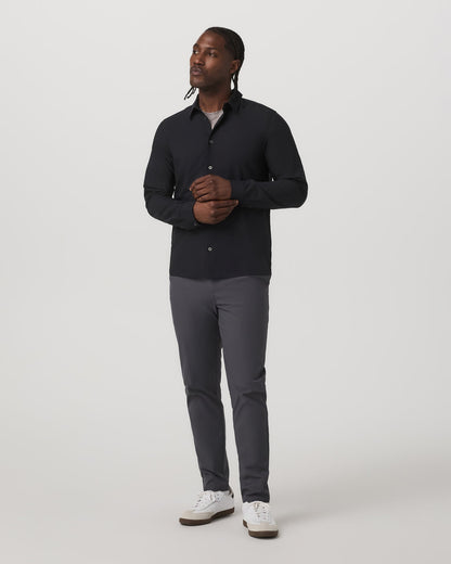 Long Sleeve Manhattan Button Down Men's Black Shirt | Vuori onsale - US 6019
