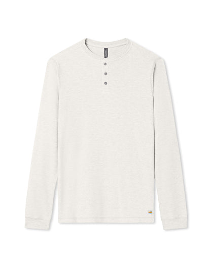 Waffle Henley Men's Marshmallow Henley Top | Vuori outlet - US 6241