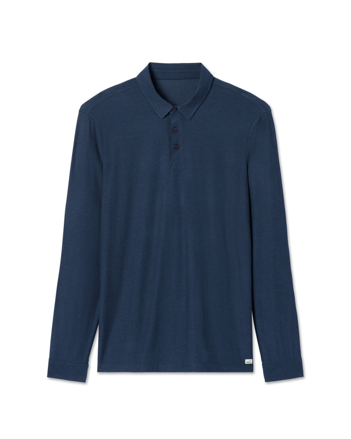 Long Sleeve Strato Tech Polo Navy Heather Blue Polo | Vuori shop - US 2064