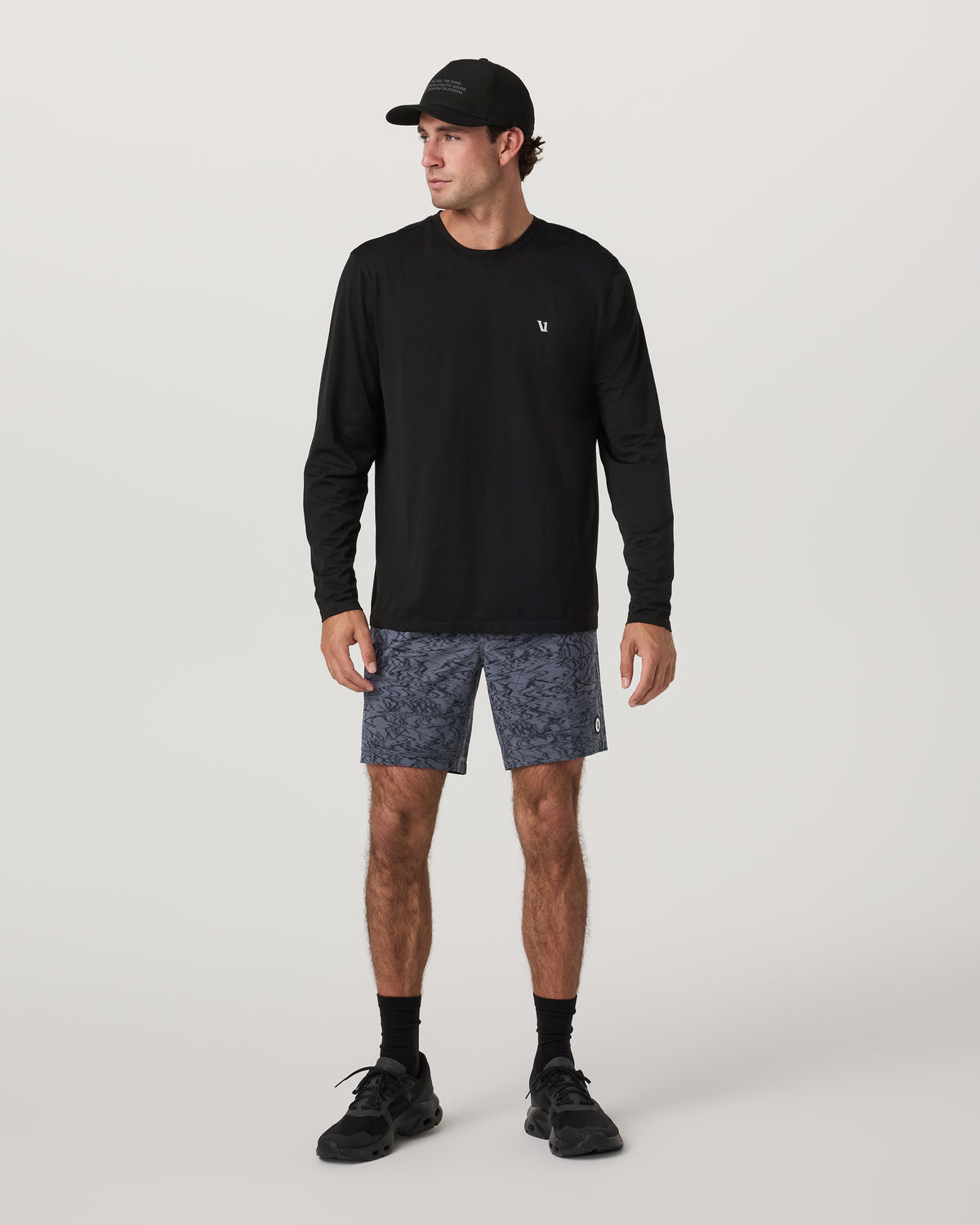 Men's Long Sleeve Clearview Seamless Tee Black | Vuori sale - US 8288