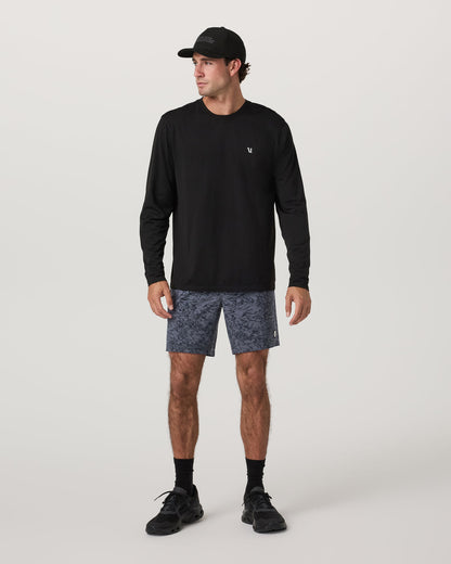 Men's Long Sleeve Clearview Seamless Tee Black | Vuori sale - US 8288