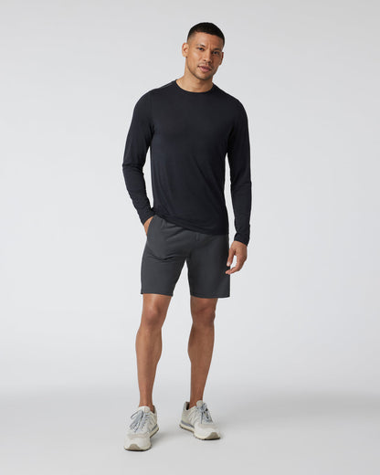 Long Sleeve Current Tech Tee Black T-Shirt | Vuori onsale - US 7875