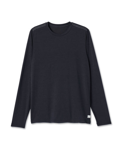 Long Sleeve Current Tech Tee Black T-Shirt | Vuori onsale - US 7875