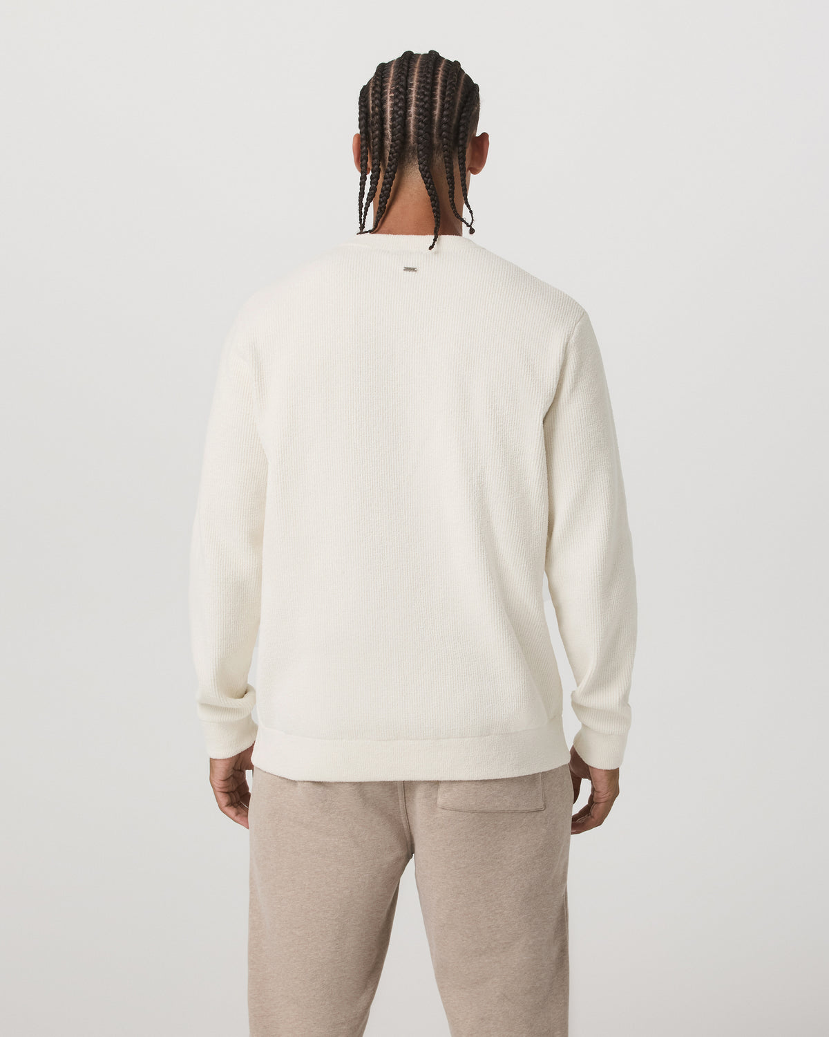 Midweight Rib Sweater Men's Ivory Ribbed Knit Sweater | Vuori online - US 6262