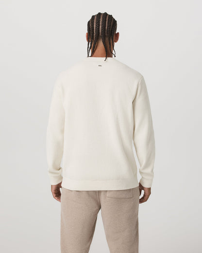 Midweight Rib Sweater Men's Ivory Ribbed Knit Sweater | Vuori online - US 6262