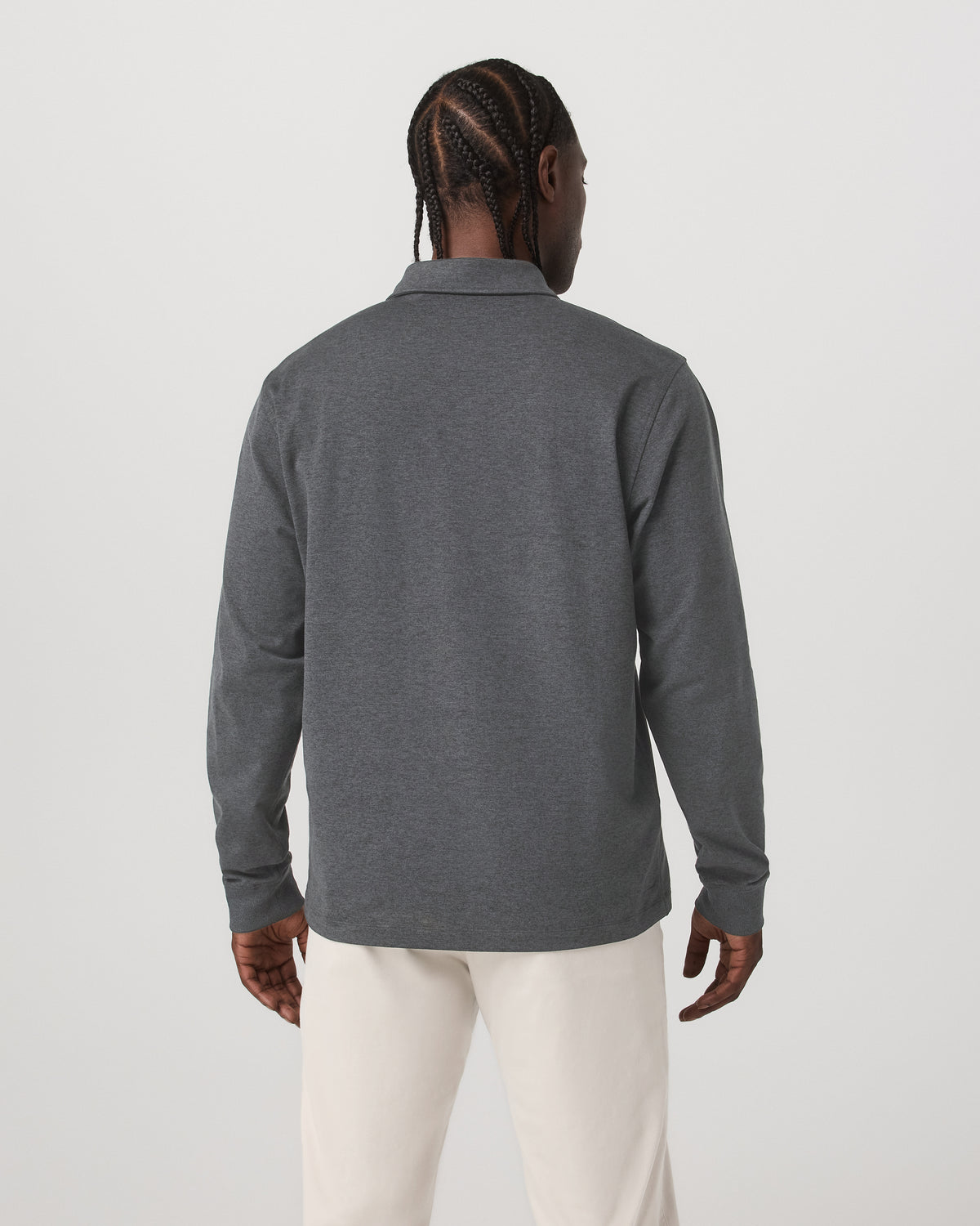 Men's Long Sleeve Coronado Rugby Charcoal Heather | Vuori discount - US 5861