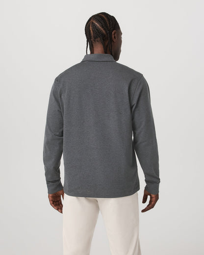 Men's Long Sleeve Coronado Rugby Charcoal Heather | Vuori discount - US 5861