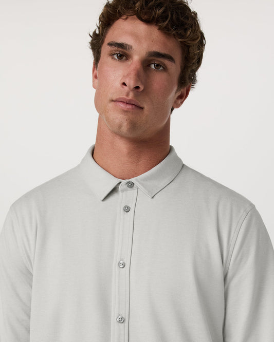 Men's Long Sleeve Ponto Button Down Salt Heather | Vuori outlet - US 7671