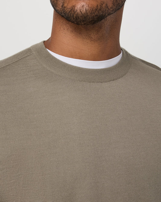 Merino Fine Gauge Wool Sweater Men's Taupe Sweater | Vuori shop - US 1633