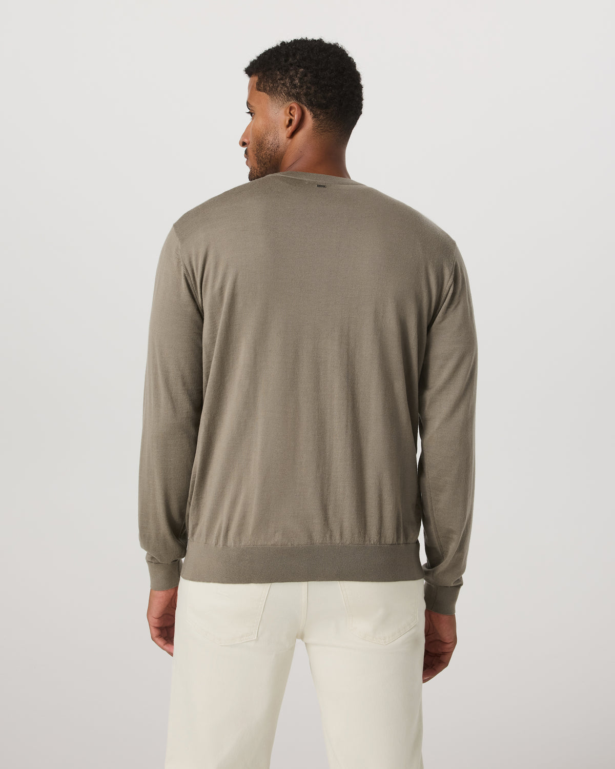 Merino Fine Gauge Wool Sweater Men's Taupe Sweater | Vuori shop - US 1633