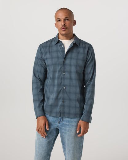 Long Sleeve Plaid Button Down Shirt Men's Abyss Shirt | Vuori sale - US 3538