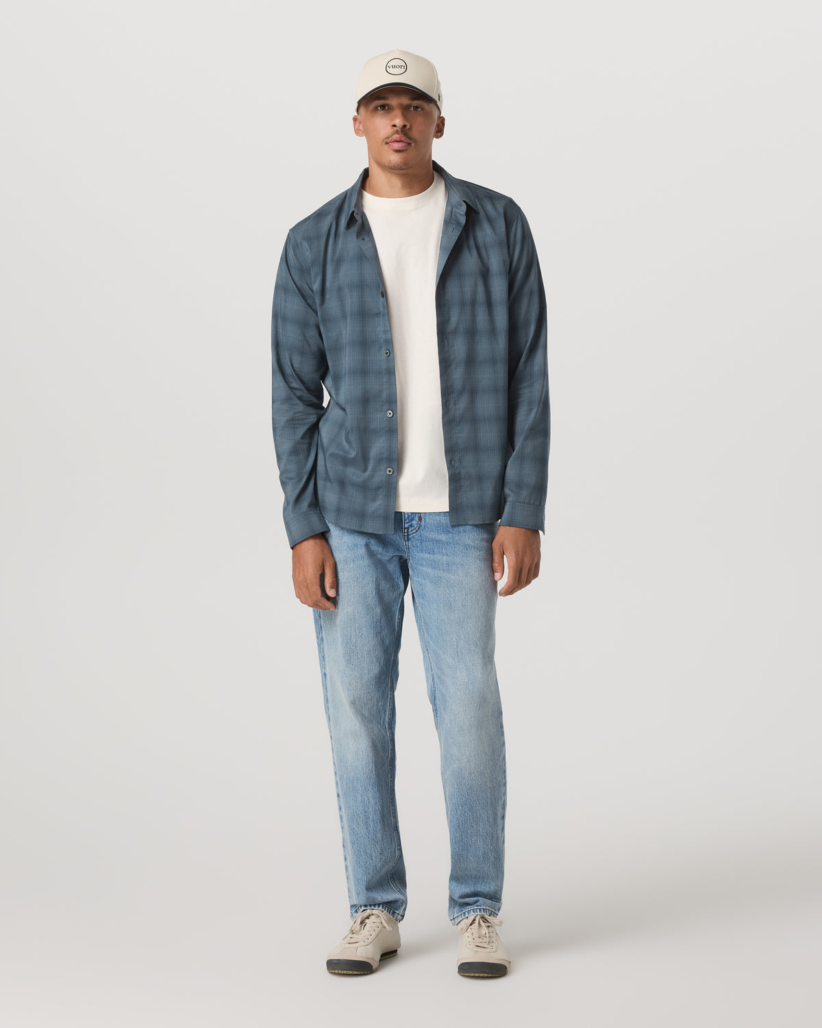 Long Sleeve Plaid Button Down Shirt Men's Abyss Shirt | Vuori sale - US 3538