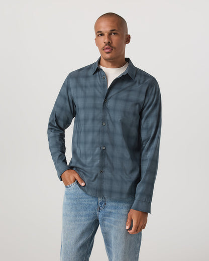 Long Sleeve Plaid Button Down Shirt Men's Abyss Shirt | Vuori sale - US 3538