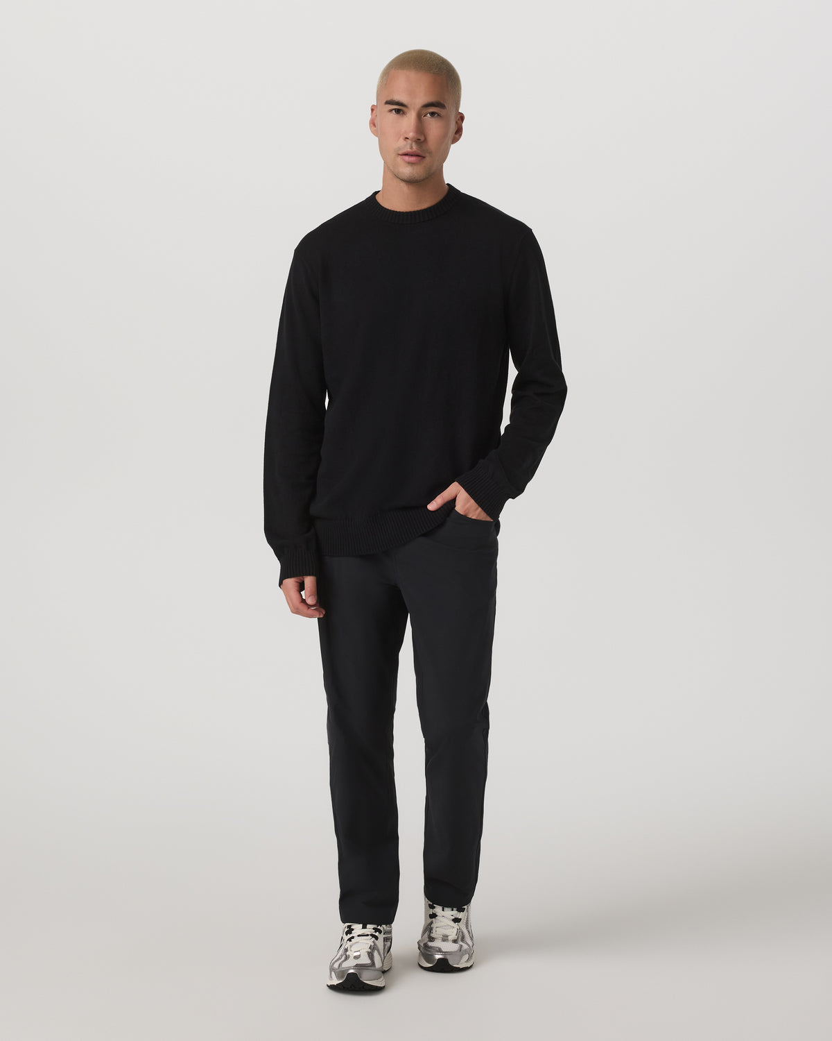Fluent Sweater Men's Black Sweater | Vuori onsale - US 1674
