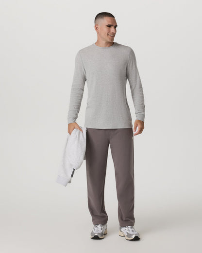 Waffle Crew Men's Light Grey Thermal Shirt | Vuori online - US 9984