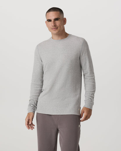 Waffle Crew Men's Light Grey Thermal Shirt | Vuori online - US 9984