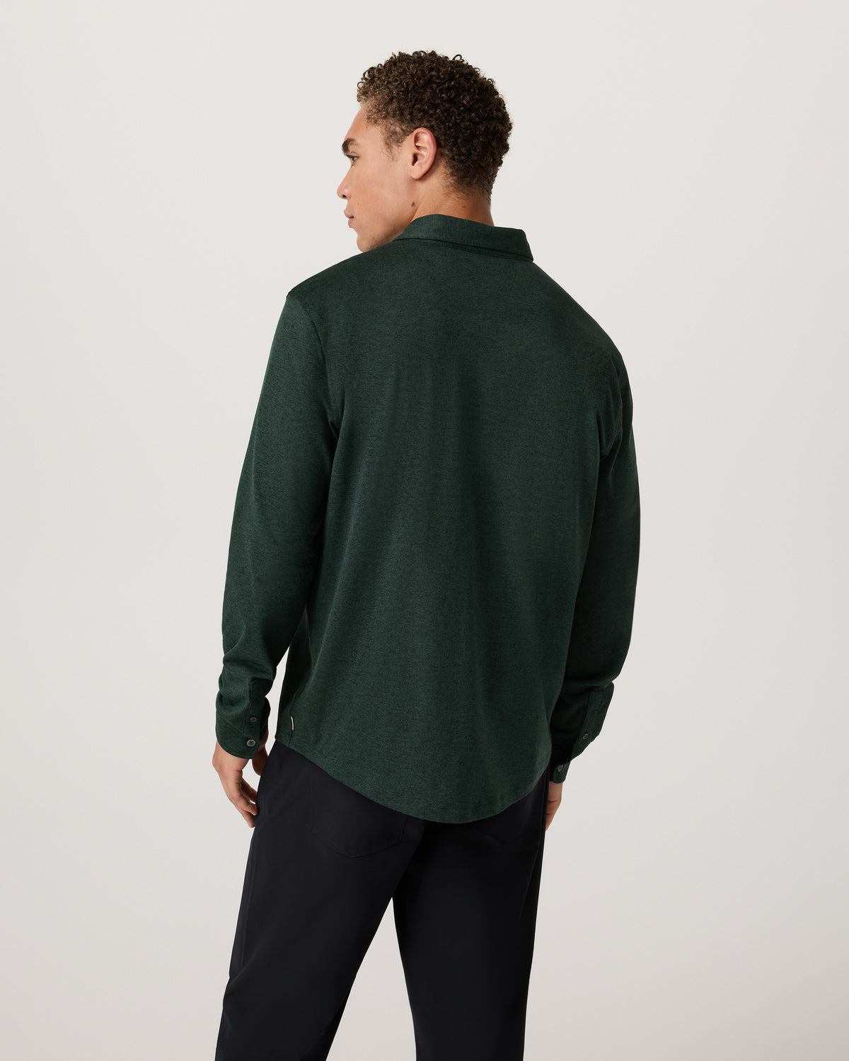 Men's Long Sleeve Ponto Button Down Evergreen Heather | Vuori outlet - US 4671