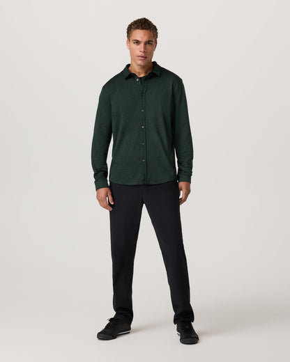 Men's Long Sleeve Ponto Button Down Evergreen Heather | Vuori outlet - US 4671