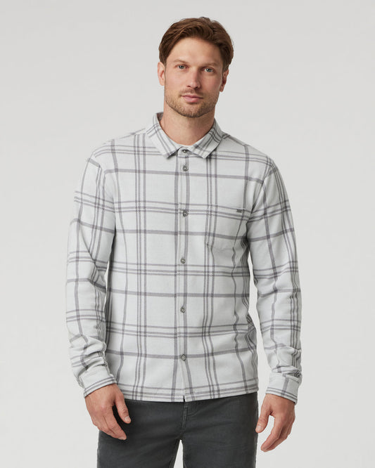 Seaview Plaid Buttondown Shirt Frost Grey | Vuori shop - US 9313
